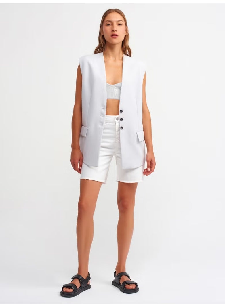 Dilvin 6909 Collarless Vest-Grey - Image 2